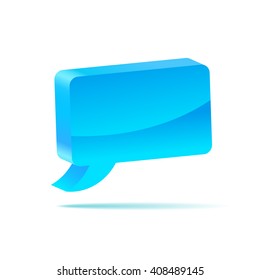 Vector speech bubble isolated abstract design element symbol  template