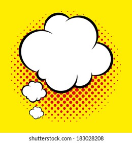 Vector Speech Bubble Isolated On Background Template