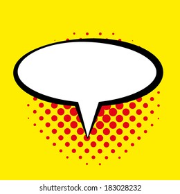 Vector Speech Bubble Isolated On Background Template