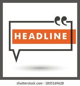 Vector speech bubble on a gray background