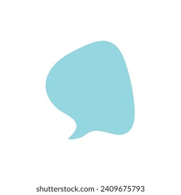 Vector speech bubble on white background.