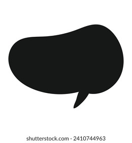 Vector speech bubble on white background.