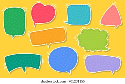 Vector speech bubble text box