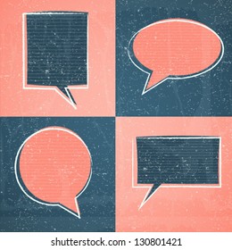 vector speech bubbles