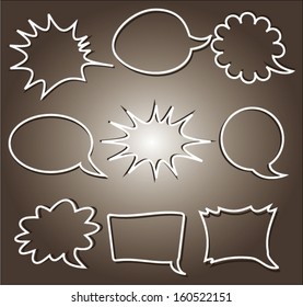 vector speech bubbles