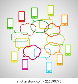 vector speech bubbles