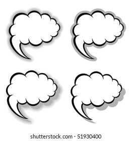 vector speech bubbles
