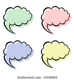 vector speech bubbles
