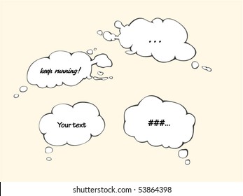 vector speech bubbles