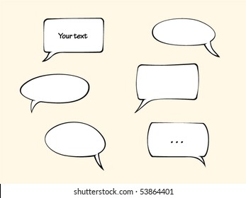 vector speech bubbles