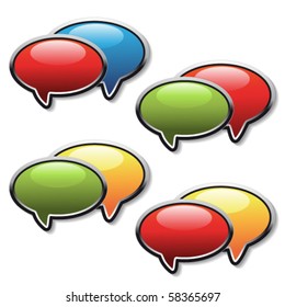 Vector speech bubbles