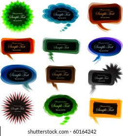 Vector speech bubbles