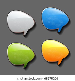 Vector speech bubbles