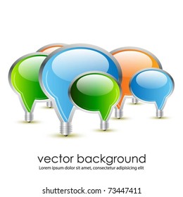 vector speech bubbles