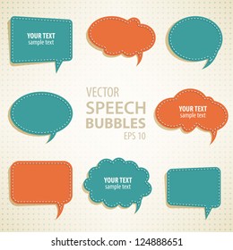 vector speech bubbles background for your design