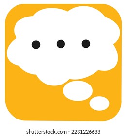 Vector of speech bubbles. Blank empty white speech bubbles