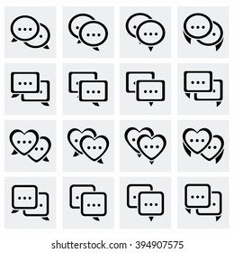 Vector Speech bubbles icon set