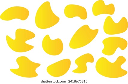 Vector vector speech bubbles, icons. Dialog box, icon, message, template. Yellow clouds for text lettering. Vector illustration