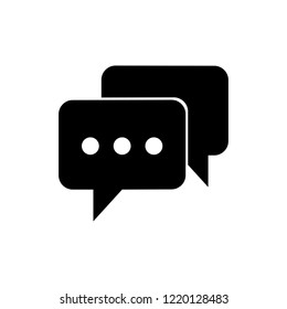 Vector speech chat Bubbles icon web message. Communication icon.