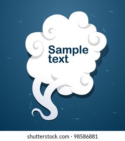 Vector speech cloud banner)