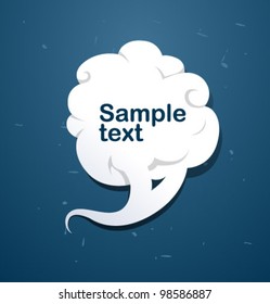 Vector speech cloud banner)