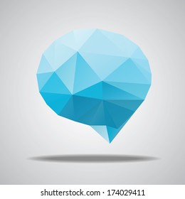 Vector speech cloud, blob