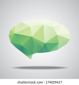 Vector speech cloud, blob