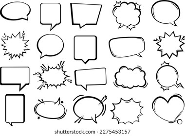 Vector speech clouds chat bubble icon. Vector illustration EPS 10