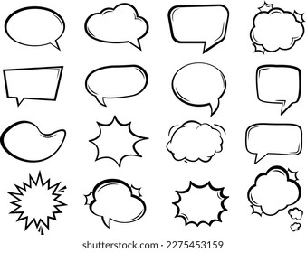 Vector speech clouds chat bubble icon. Vector illustration EPS 10