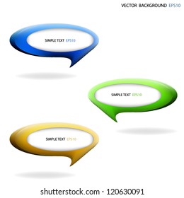 Vector Speech sign banner background communication for Vector design