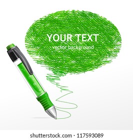 Vector speech template with pen