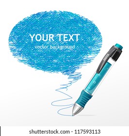 Vector speech template with pen