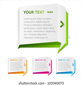 Vector speech templates for text