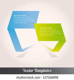 Vector speech templates for text