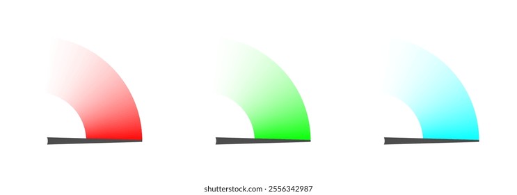 vector speed gauge meter icons