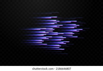 Vector speed light lines png  Light paths an isolated transparent background  Glitch lines  speed light PNG  light effect 