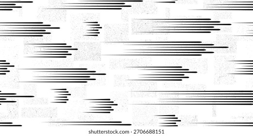 Vector speed line and speckled seamless pattern- Endless pattern for wallpapers, wrapping and packaging. Repeatable pattern with various creative design elements .