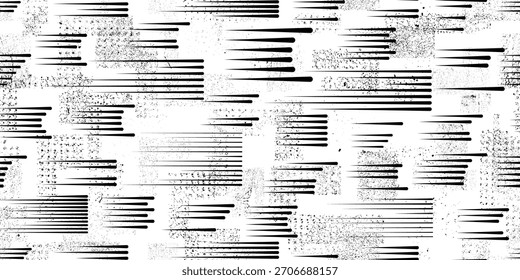 Vector línea de velocidad y moteado patrón sin fisuras- patrón sin fin para Fondos de pantalla, envoltura y embalaje. Patrón repetible con varios Elementos de diseño creativos .