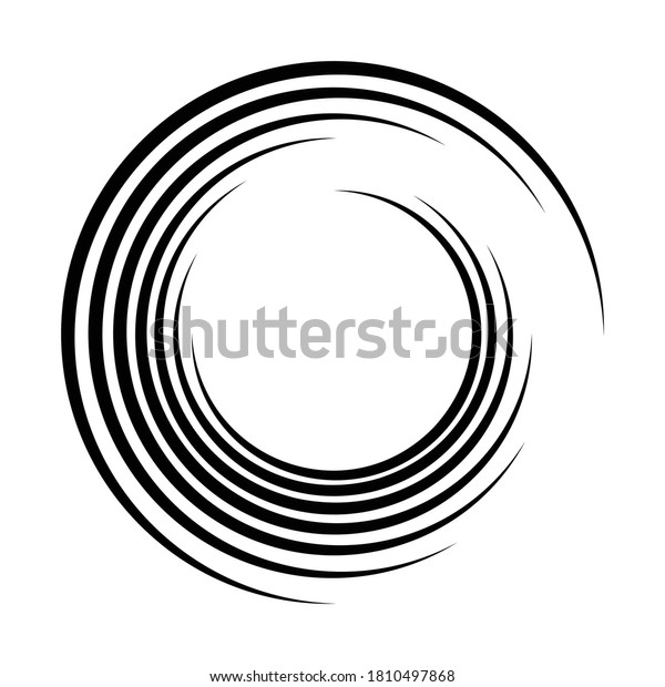 Vector speed lines in circle form. Geometric\
shape. EPS10 vector illustration. Trendy design elements for\
frames, web pages, prints, template, tattoo, logo, background and\
textile pattern
