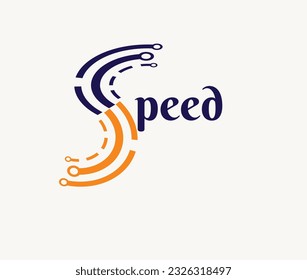vector speed logo design . vector speed illustration 