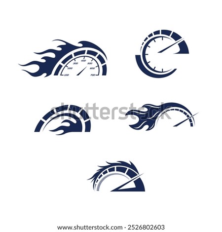 VECTOR SPEED RPM LOGO TEMPLATE