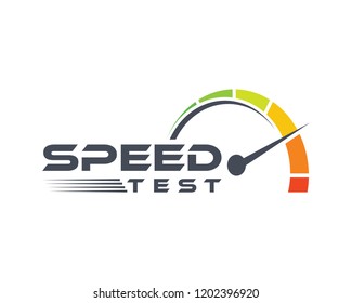 Vector Speed Test Speedometer Car Sign Symbol Icon Modern Logo Template Design Inspiration