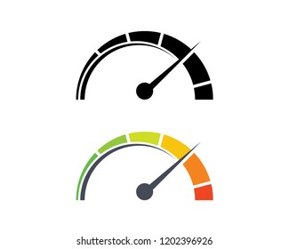 Vector Speed Test Speedometer Car Sign Symbol Icon Logo Template Design Inspiration