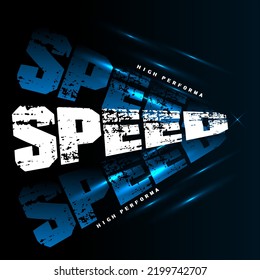 vector speed text effect lettering stylish design