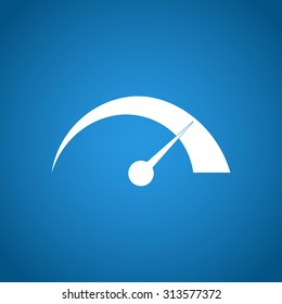 Vector speedometer icon Flat design style eps 10
