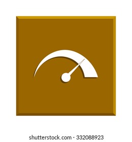 Vector speedometer icon Flat design style eps 10