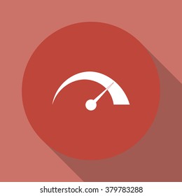 Vector speedometer icon Flat design style eps 10