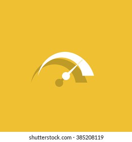Vector speedometer icon Flat design style eps 10