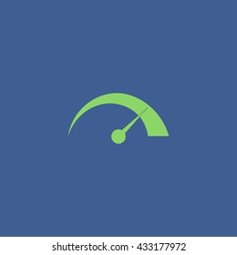 Vector speedometer icon Flat design style eps 10