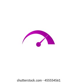 Vector speedometer icon Flat design style eps 10
